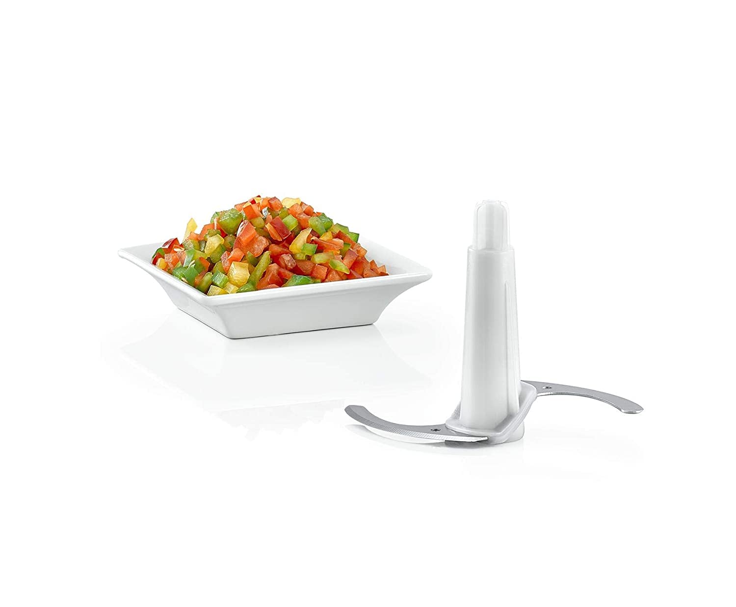 BLACK+DECKER 600W Hand Blender With Chopper Chopping Bowl, Stainless Steel Blades, 500ml Beaker خلاط يدوي 600 واط من بلاك اند ديكر مع وعاء تقطيع وشفرات من الستانلس ستيل BLACK+DECKER 600W Hand Blender With Chopper Chopping Bowl, Stainless Steel Blades, 500ml Beaker خلاط يدوي 600 واط من بلاك اند ديكر مع وعاء تقطيع وشفرات من الستانلس ستيل